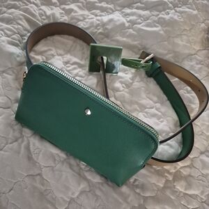 Kate Spade Green Leather Belt Bag